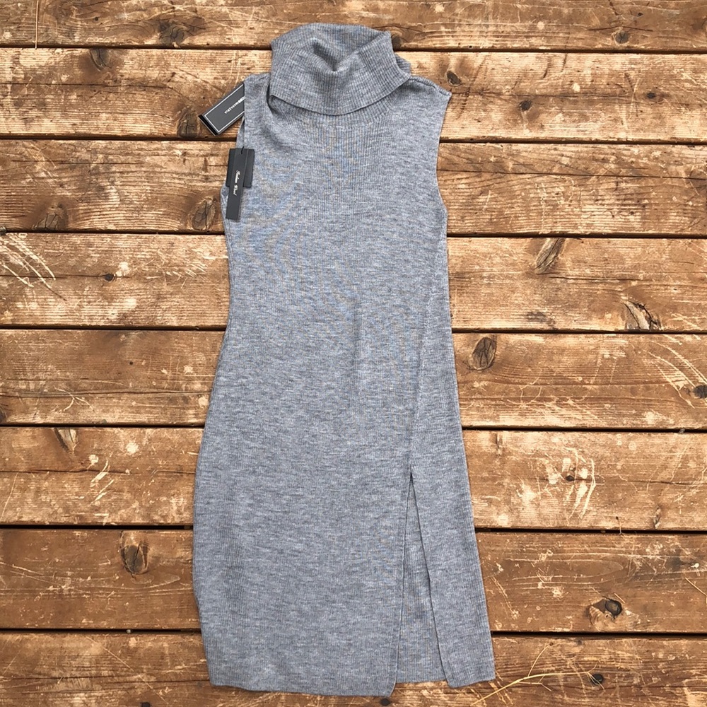 BCBG Italian Wool Grey Dress/Top. New with tags!